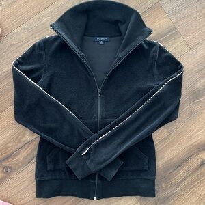 Burberry Terry Zip Black Sweatshirt S Womens